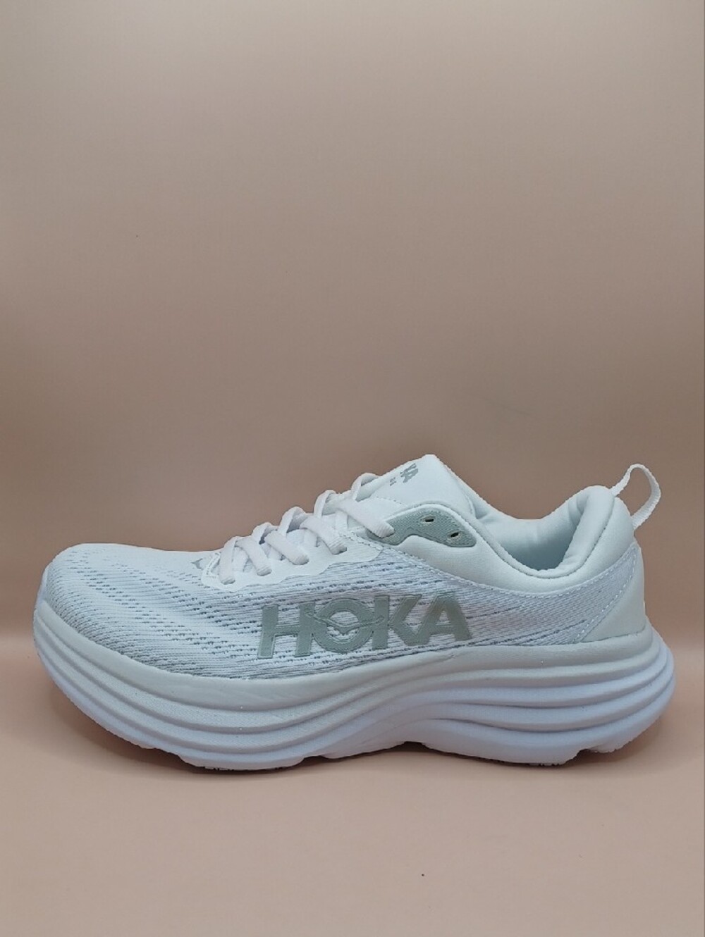 Pre-Owned Hoka One One Bondi 8 Running Shoes-White Men Size 7D US - Picture 12 of 16